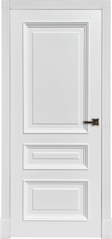 Дверь межкомнатная Кардинал 1/2 эмаль белая RAL9003 глухая