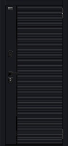 Входная металлическая дверь Лайнер-3 Total Black / Nordic Oak