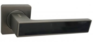 Дверная ручка VANTAGE V52GR/BL AL (графит/чёрный)