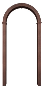 Арка Валенсия дуб шоколадный (стойки 180 см., внутренний лист 19 см.)