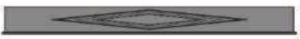 Сандрик (под полотна 120, 140, 160 см.) высота 156 мм. (шт.) серия FLORENCE STILE серена белая