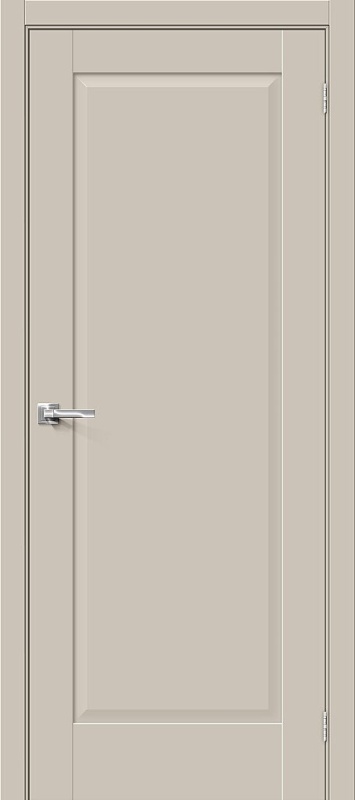 Дверь межкомнатная Прима-10 ПЭТ Cream Silk глухая