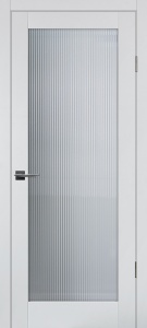 Дверь межкомнатная полипропилен (экошпон) ПСЦ-55 агат остеклённая (Moru OptiWhite)