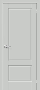 Дверь межкомнатная Прима-12 ПЭТ Grey Silk глухая