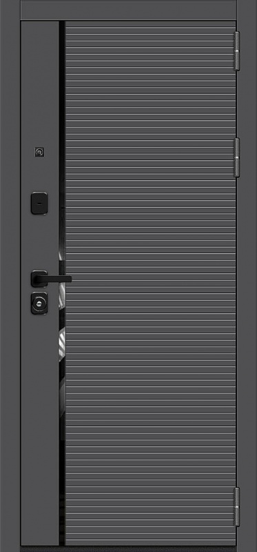 Входная металлическая дверь Optim Z-3 Графит / Белый