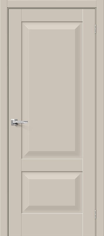 Дверь межкомнатная Прима-22 ПЭТ Cream Silk глухая