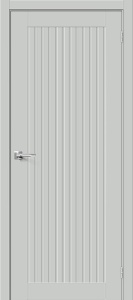 Дверь межкомнатная Браво-40 ПЭТ Grey Silk глухая