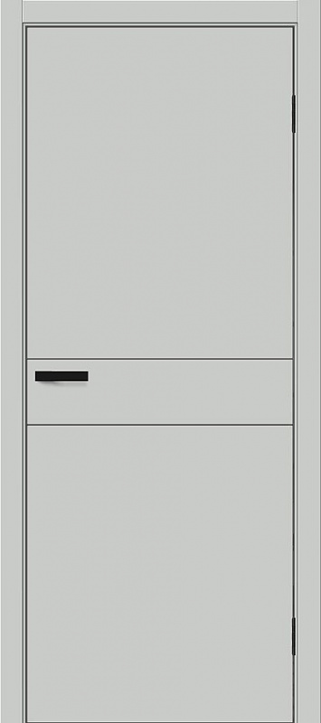 Дверь межкомнатная Браво-0.24П ПЭТ Grey Silk глухая (кромка с 4-х сторон ABS)