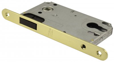 Замок магнитный под цилиндр VANTAGE M85SB (матовое золото) от магазина Мир Дверей в Клину