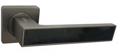 Дверная ручка VANTAGE V52GR/BL AL (графит/чёрный) от магазина Мир Дверей в Клину