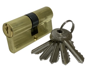 Цилиндровый механизм (личина) ключ/ключ VANTAGE V60-5SB (матовое золото)