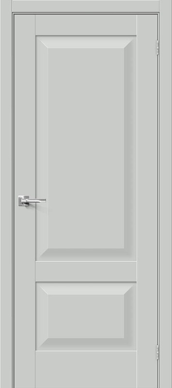 Дверь межкомнатная Прима-22 ПЭТ Grey Silk глухая