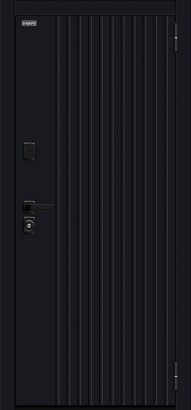 Входная металлическая дверь Вижн/SBlack Black Shell / White Silk