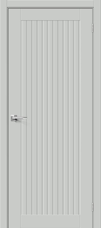Дверь межкомнатная Браво-40 ПЭТ Grey Silk глухая
